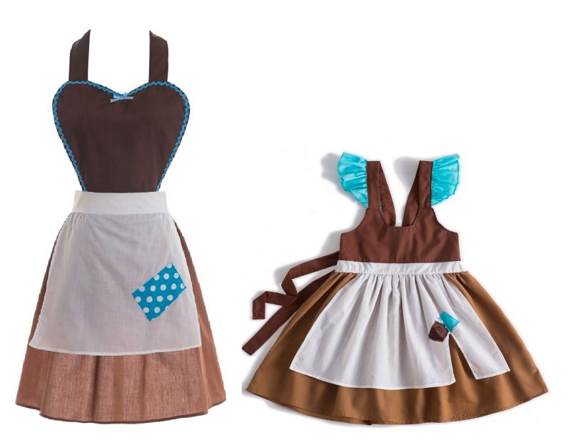 Belle brown costume for kids